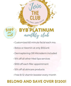 Bank Your Beauty PLATINUM Membership