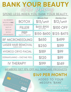 Bank Your Beauty Membership